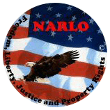 A picture of the eagle and flag on a sticker.